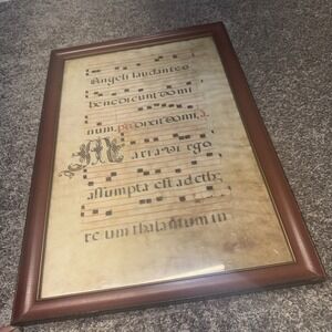Original Leaf from a Choir Book, Manuscript on‎ Vellum, Spain, c. 1580